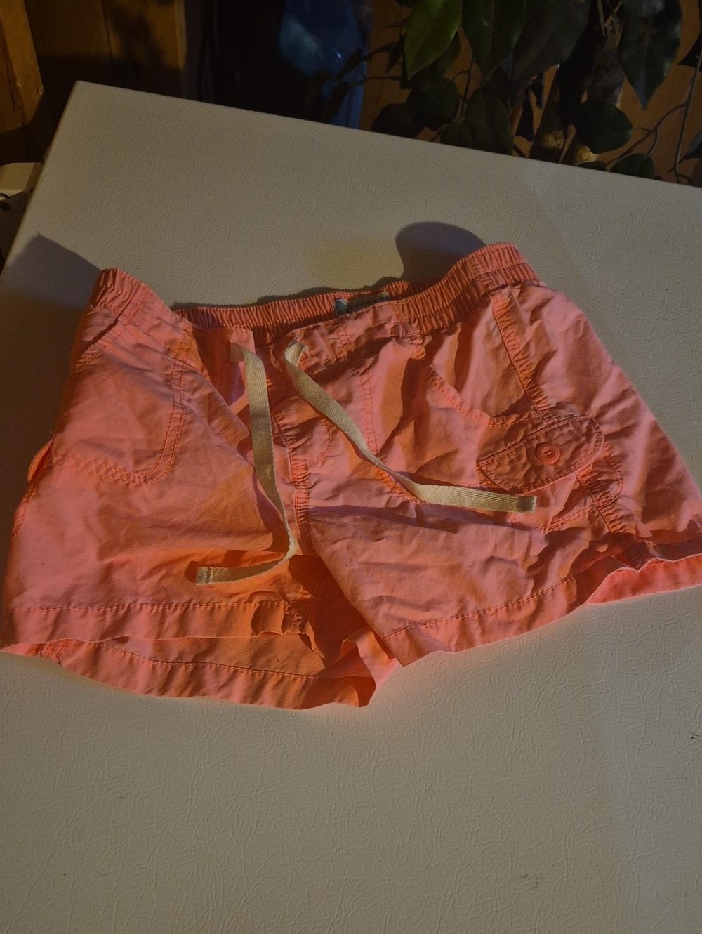 Old Navy Coral Drawstring Athletic Shorts
